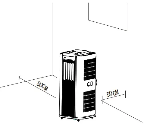 electriQ SF12000 10000 BTU Portable Air Conditioner - outlet grills