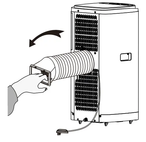 electriQ SF12000 10000 BTU Portable Air Conditioner - rotations