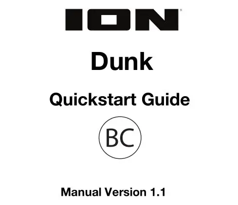 ION Dunk Quickstart Guide