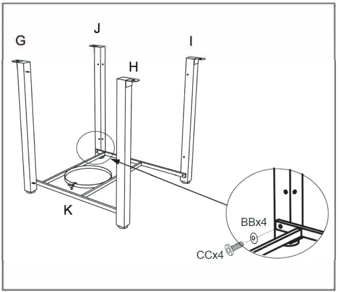 SUNNEDAY FP 001 Volcano Fire Table - ASSEMBL