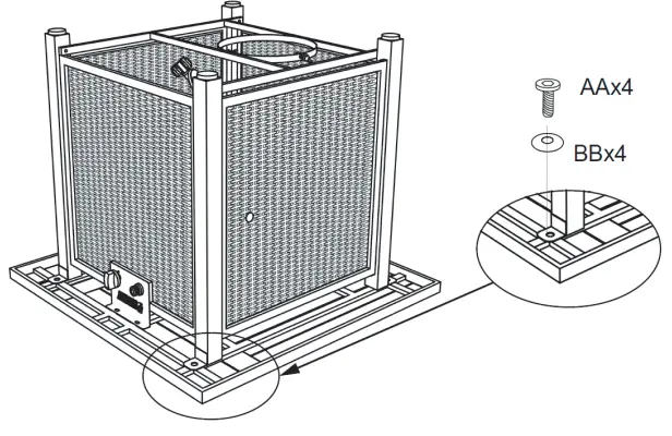 SUNNEDAY FP 001 Volcano Fire Table - ASSEMBL3