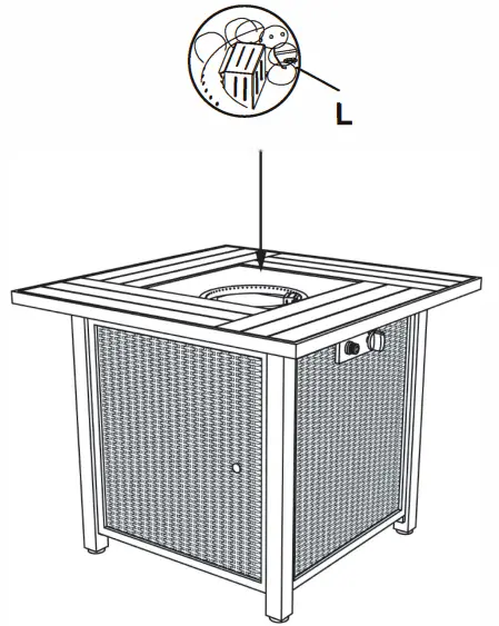 SUNNEDAY FP 001 Volcano Fire Table - ASSEMBL7