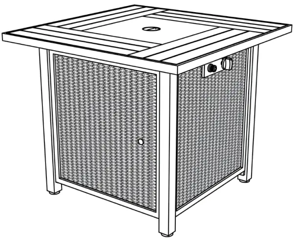 SUNNEDAY FP 001 Volcano Fire Table - fire