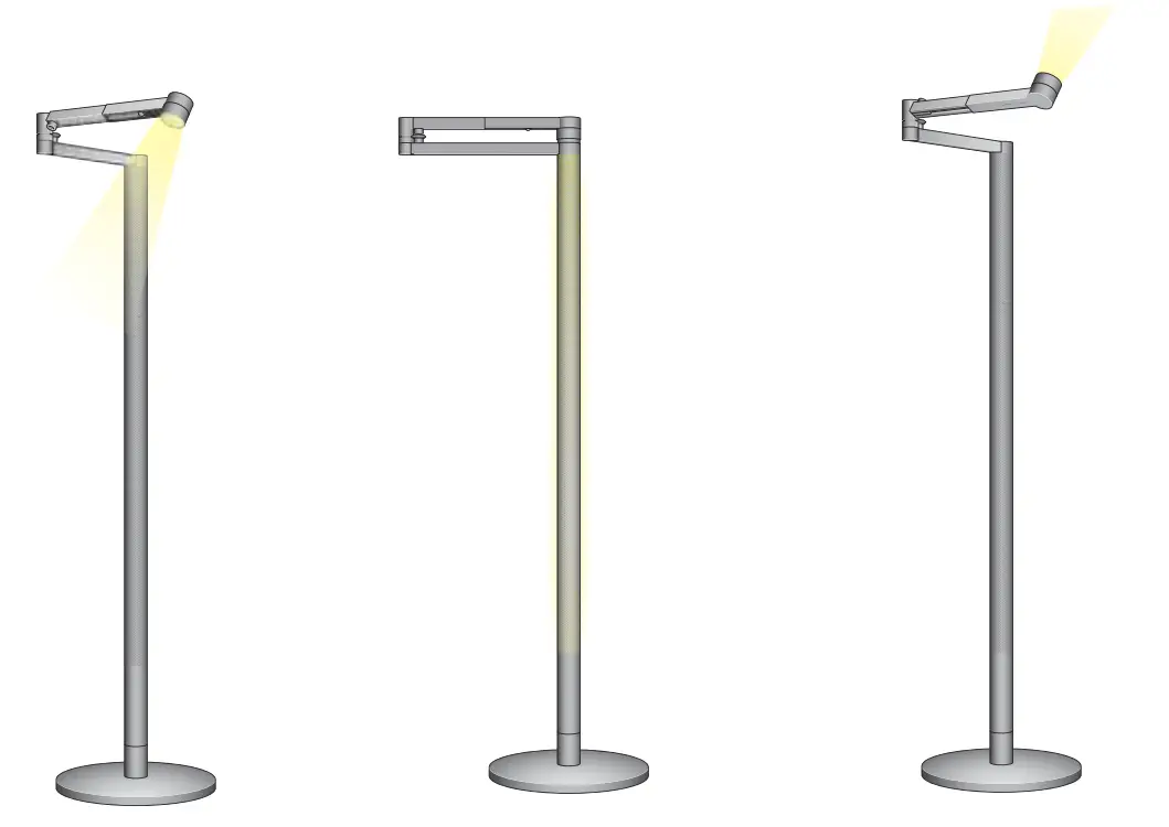 dyson 294731-01 Lightcycle Morph Floor Desk Light - Positioning your light