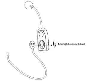 SHIDU SD-M800 Voice Amplifier Microphone-UHF wireless 2