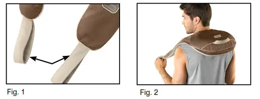 Homedics NMS-600 Back & Shoulder Percussion Massager - Instructions for Use