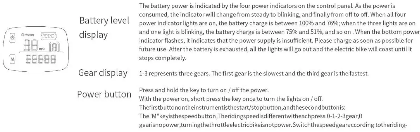 battery level display