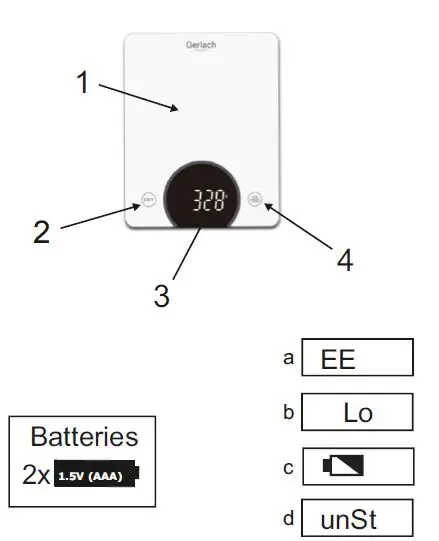 Gerlach GL 3172 Kitchen Scale fig1