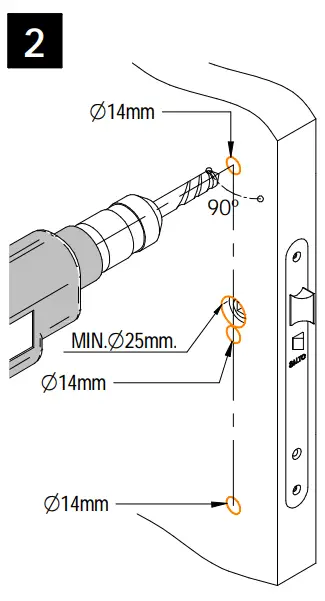 SALTO Ei750 xx..P Series XS4 One High Security - Installation 2