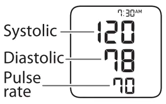 OMRON BP5250 Silver Upper Arm Blood Pressure Monitor - measurement
