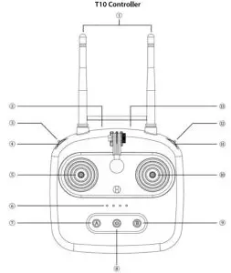 SKYDROID T10 2 4GHz 10Ch FHSS Transmitter with R10 Mini Receiver - Order assenment