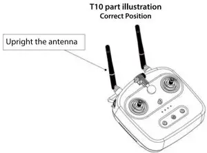 SKYDROID T10 2 4GHz 10Ch FHSS Transmitter with R10 Mini Receiver - attention