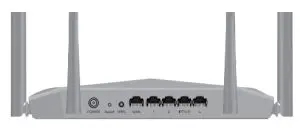 Speedefy KX450 AX1800 Dual Band Gigabit WiFi Router - power port