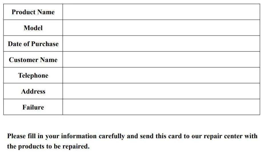 WHITOP CD-B Induction Charger Instruction Manual - Warranty Card