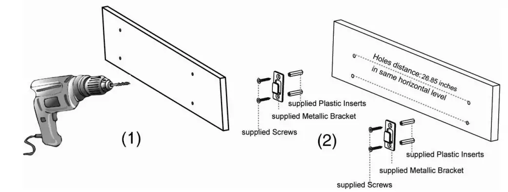 JENSEN JSBW 650 Wall Mountable 21 Channel Bluetooth Soundbar - vertical mounting 1