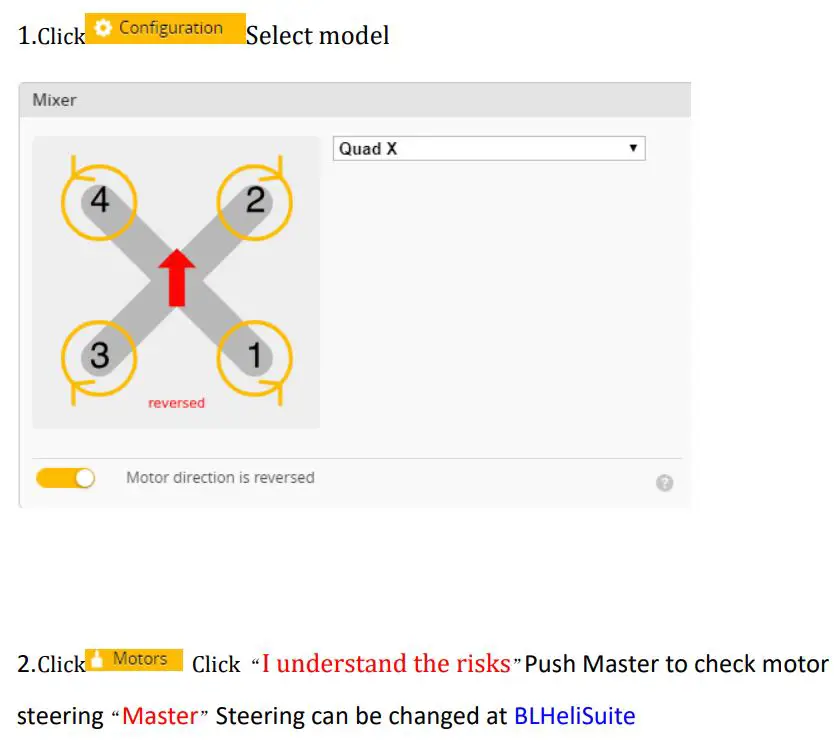 HGLRC Zeus F722 Mini Flight Control User Manual - Select aircraft model