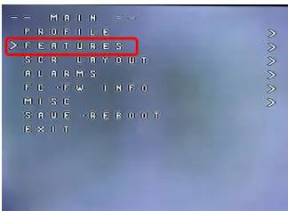 HGLRC Zeus F722 Mini Flight Control User Manual - The “Alarms” sub-menu lets you control when the OSD