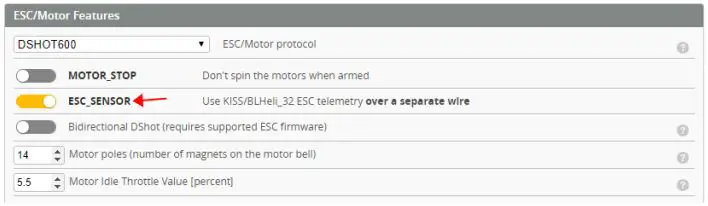 HGLRC Zeus F722 Mini Flight Control User Manual - Use BLHeli_32 ESC telemetry over a separate wire