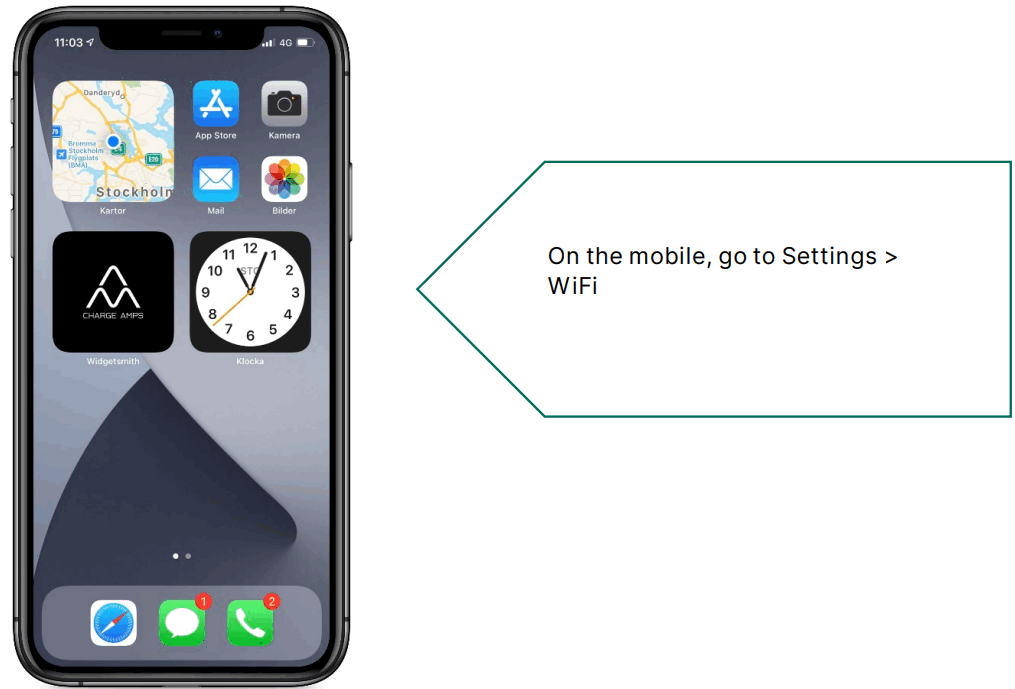 CHARGE AMPS Halo 3 7 kW 7 4 kW and 11 kW with 7 5m Type 2 Cable - Settings