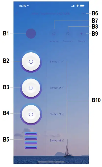 sygonix 2226163 SY PS 400 Smart Wi Fi Socket Strip with 4 USB Charging Ports - Power