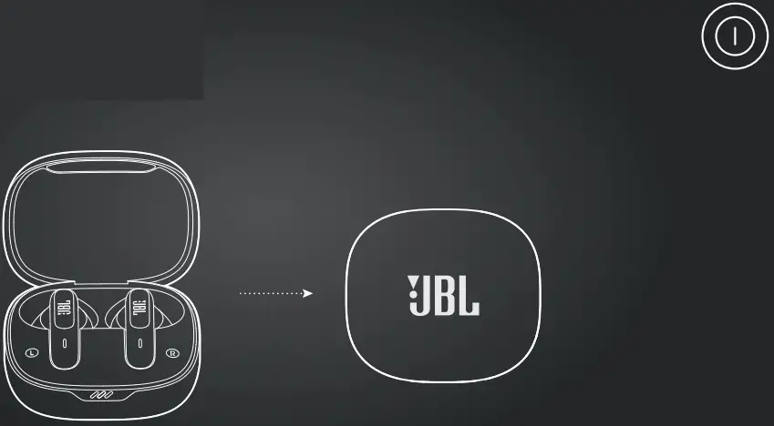 JBL WAVE 300TWS True Wireless Earbuds - power off