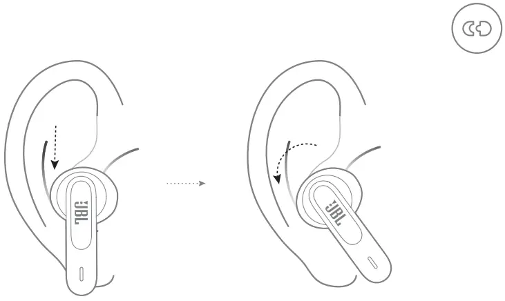 JBL WAVE 300TWS True Wireless Earbuds - wear