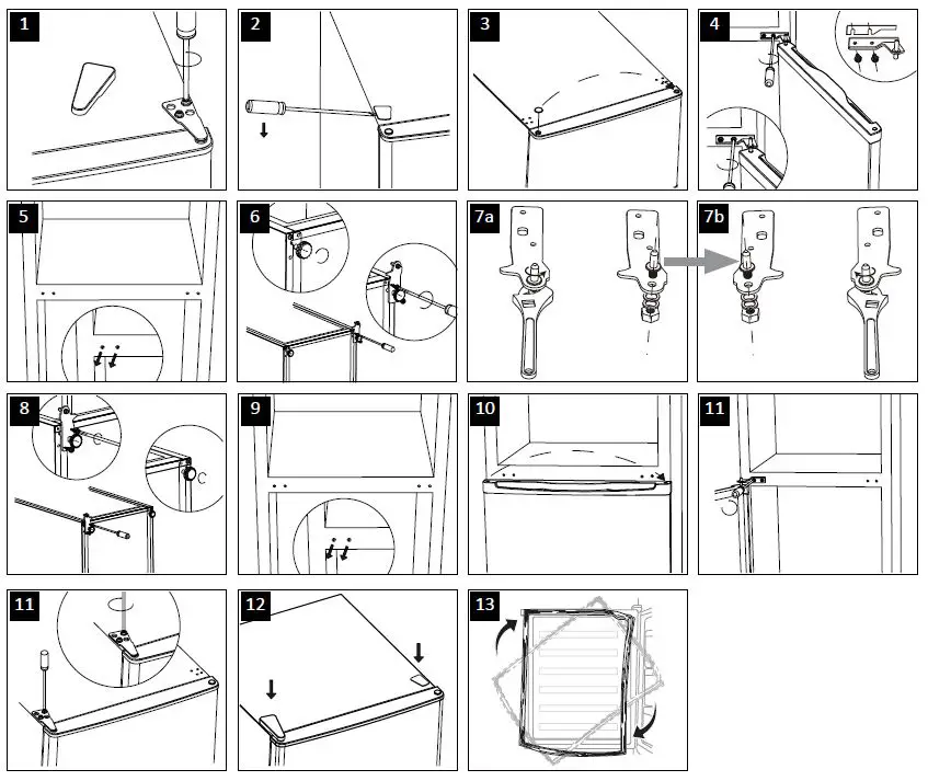 TOMADO TCR1800B Fridge Freezer Combi fig2