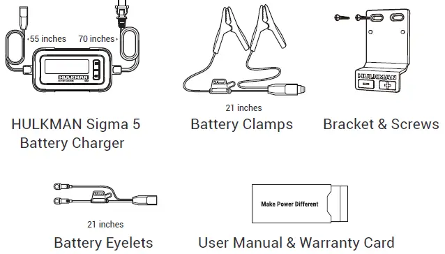 HULKMAN Sigma 5 Amp Battery Charger 12