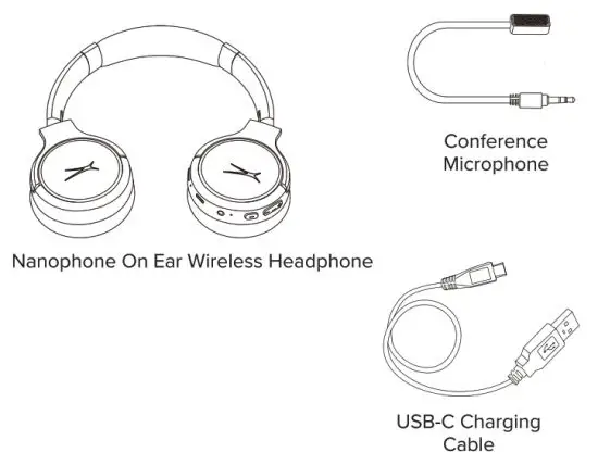 ALTECH MZX5500 Nanophone On-Ear Wireless Headphone -Box