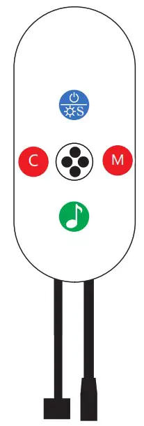 Timiyou TYTZ001 RGB Smart LED Strip Light Kit - button bluetooth control box