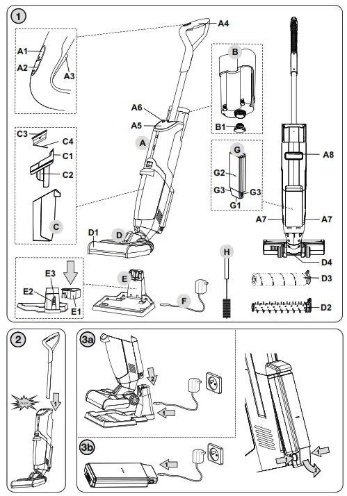 eta 7224 FORTIS Stick Vacuum Cleaner - fig