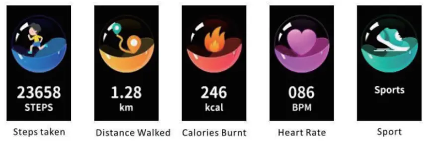 Difei Rabbit T11 Rise Kids Fitness Smart Sports Bracelet - app 5