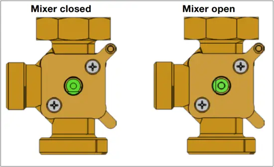 HKFC25 Series - 3-way mixer motor setting