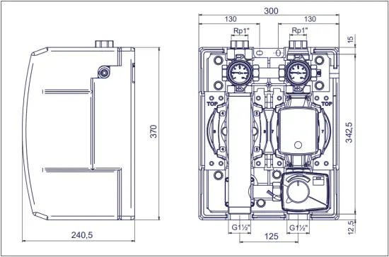 HKFC25 Series - Overall dimensions