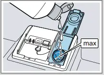 Bosch SMV2HAX02E Dishwasher - Adding rinse aid 2