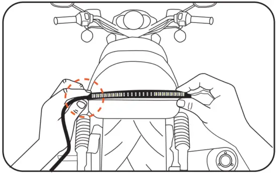 TYPES Motorcycle Tail Light HyperBright LED Lightbar - Fig 2