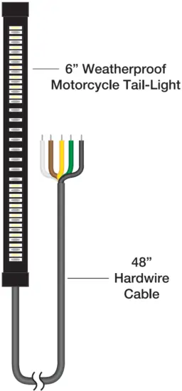TYPES Motorcycle Tail Light HyperBright LED Lightbar - Fig
