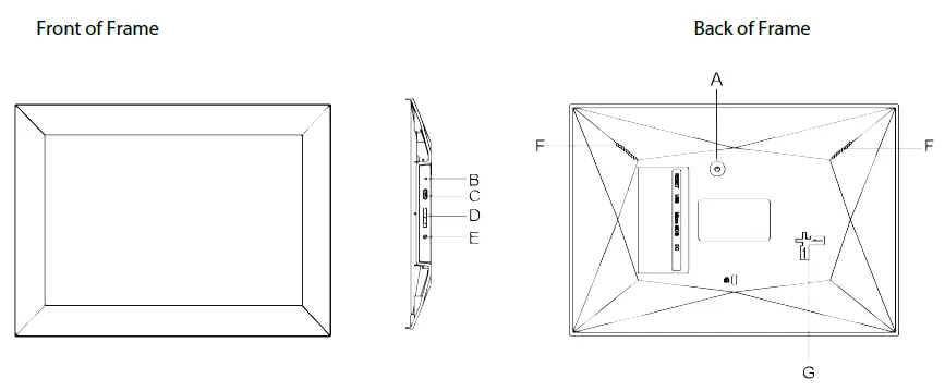 FRONT AND BACK SIDE OF FRAME