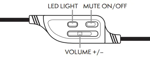 NITHO SND TITA K Titan Gaming Headset with Foldable Microph - CONTROLS