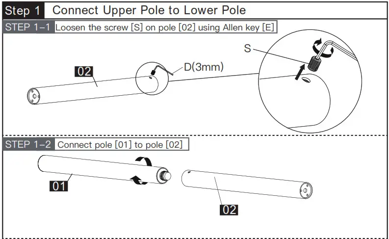 HUANUO Monitor Table Stand step 1