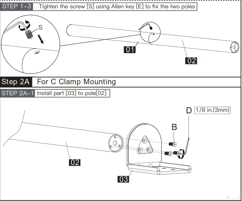 HUANUO Monitor Table Stand step 2