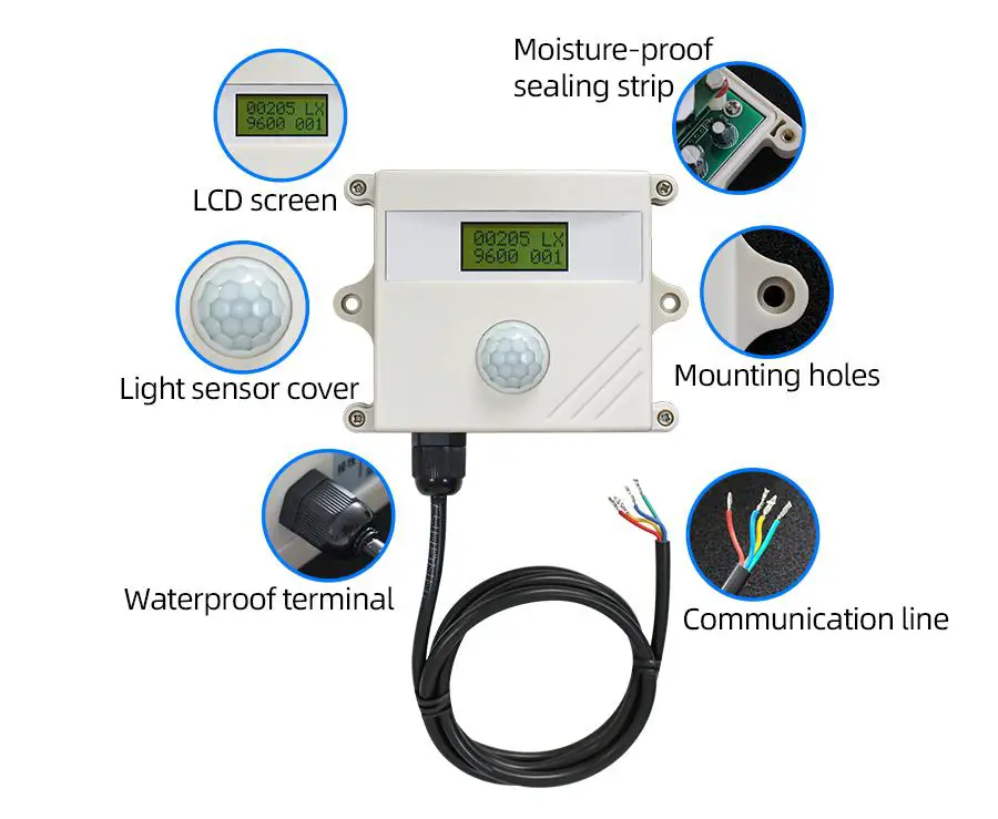 SONBEST SD2160M 4-20mA Current Type Led Display Illuminance Sensor - How to wiring 1