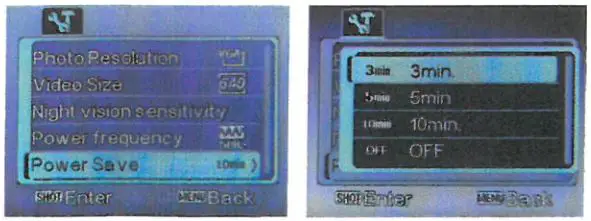 JSTOON Nv-3186 Digital Night Vision Goggles User Guide - Automatic shutdown time