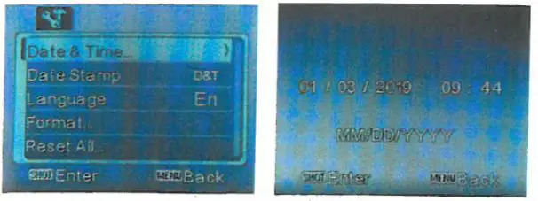 JSTOON Nv-3186 Digital Night Vision Goggles User Guide - Change Date & Time