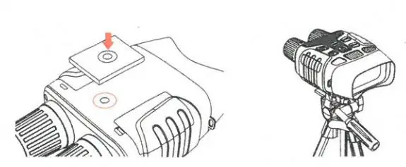 JSTOON Nv-3186 Digital Night Vision Goggles User Guide - Install a tripod