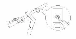 NAVEE S65 Electric Scooter User Manual - Power Button
