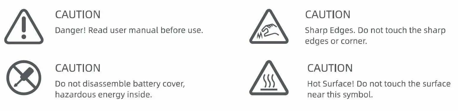NAVEE S65 Electric Scooter User Manual - Safety Warning
