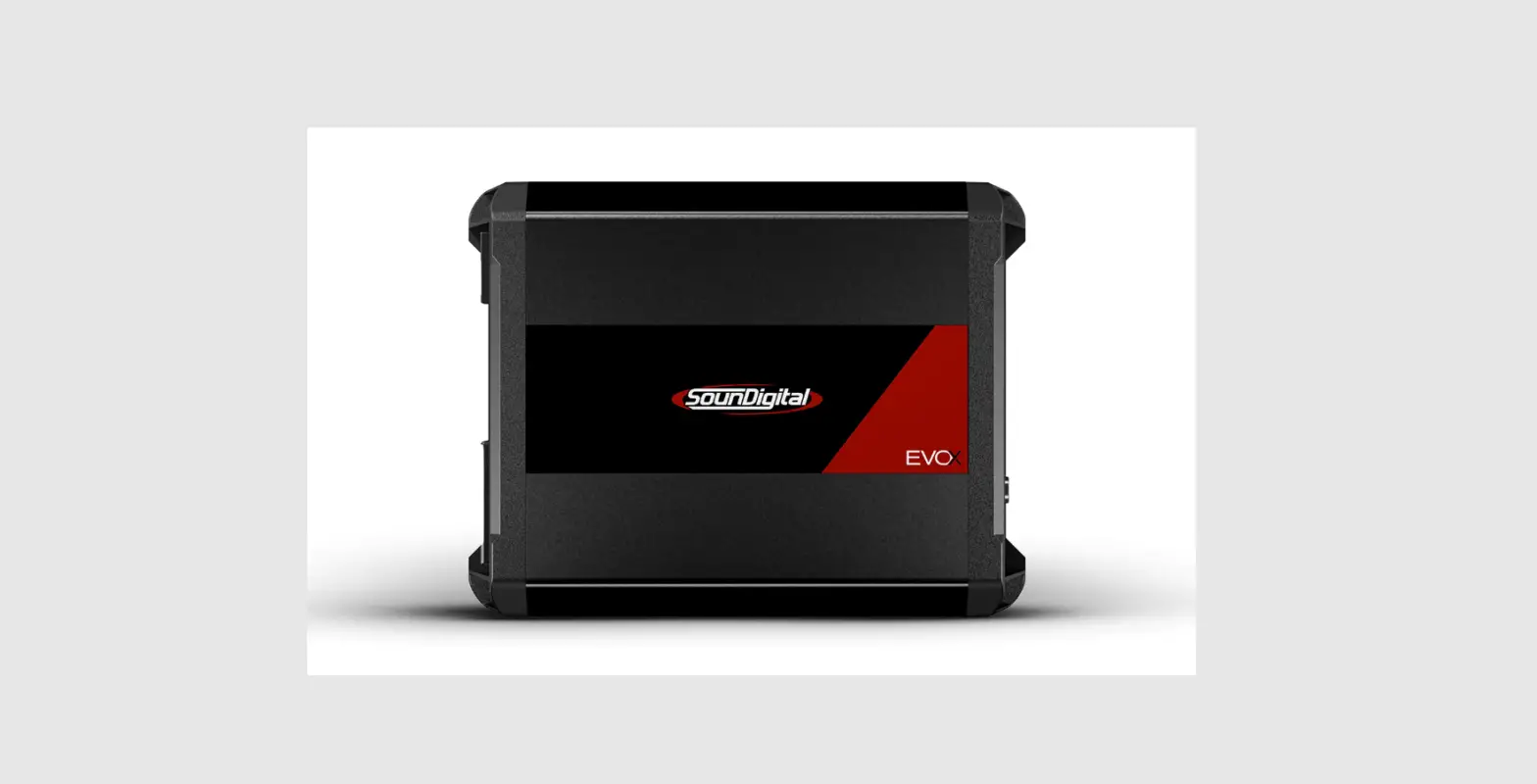 Sounddigital 1600.1 Evox2 2-ohm 1600w Mono 1-channel Full-range Car Amplifier Instruction Manual