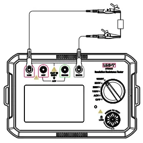 UNI-T UT501C Insulation Resistance Tester - ac voltes on
