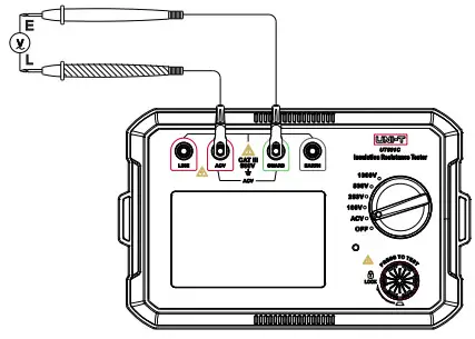 UNI-T UT501C Insulation Resistance Tester - ac voltes